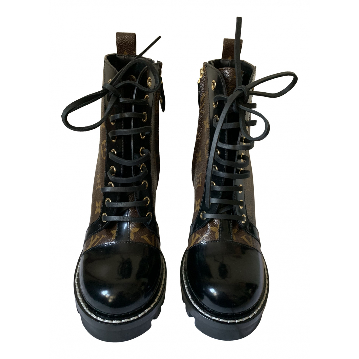 Star trail leather lace up boots Louis 